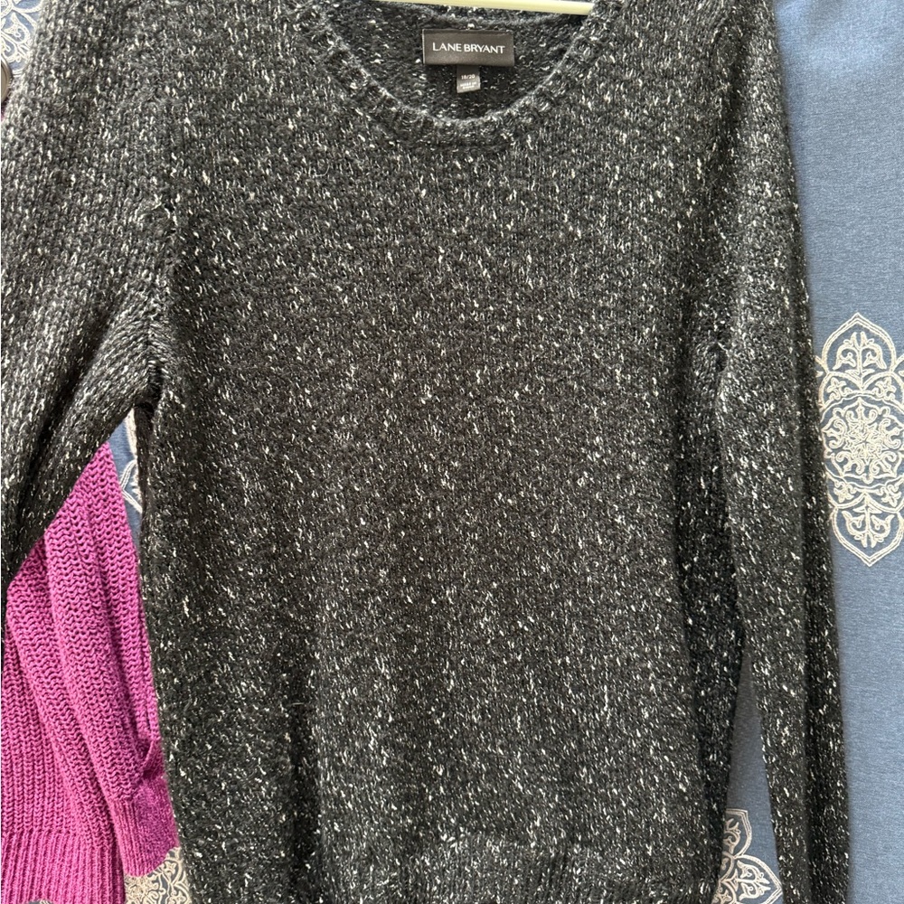 Lane Bryant Black Crew Neck Sweater